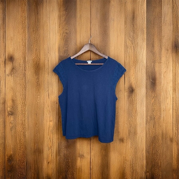 J. Crew Tops - J. Crew Deep Blue Tank Top